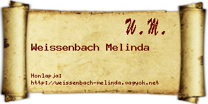 Weissenbach Melinda névjegykártya